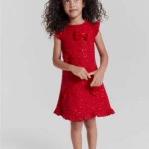 Rare Editions Red Kids Dress